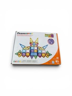 Travel Set Magnetic Building Blocks - Multicolor (61 pcs)
